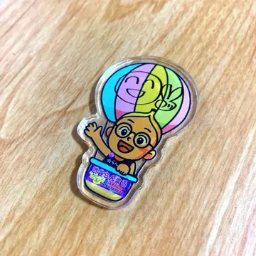 정품 시부야 란마 아크릴 배지 클립