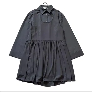 GU 2피스 셔츠 미니 원피스 세트 by rokh 그레이 M