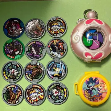 새상품급 DX 요괴워치 후미짱Ver. 요괴 메달 케이스 요괴 메달 12개