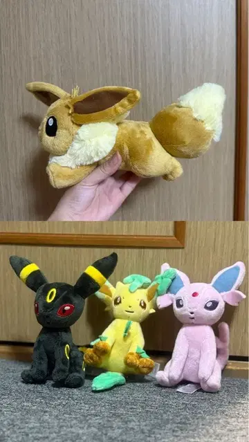 이브이와 진화계 봉제 인형 세트