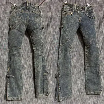 오벨리스크 밑단 지퍼 부츠컷 데님 Y2K 00's 아카이브
