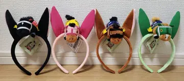 마스코트 부착 머리띠 3종 컴프 세트 서러브레드 컬렉션