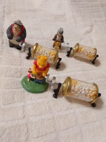 디즈니 미니어처 피규어 컬렉션 팝콘 웨건 푸우