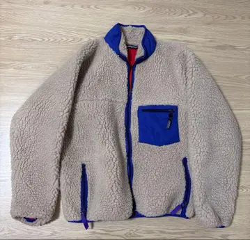 patagonia 플리스 자켓 베이지 파랑 USA제