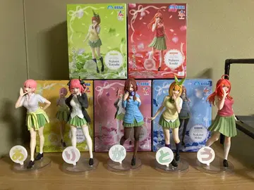 5등분의 신부 피규어 5체 세트 박스 포함 개봉 완료