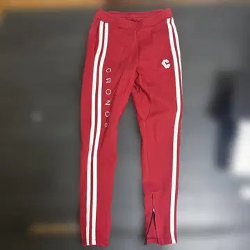 CRONOS 레드 사이드 스트라이프 팬츠