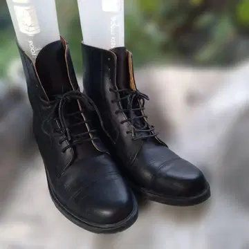 AIGLE 에이글 미사용 가죽 레이스업 부츠