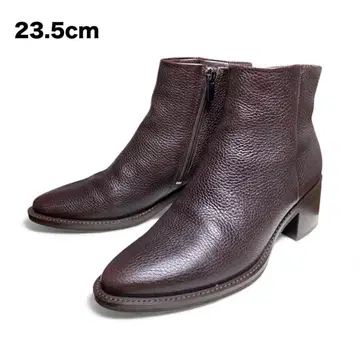 ECCO 숏부츠 사이드 지퍼 BRW 천연 가죽