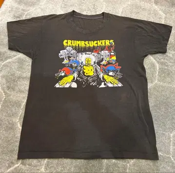 초 레어 빈티지 80s CRUMBSUCKERS 남성용 T셔츠