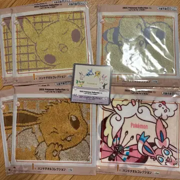 2025 포켓몬 컬렉션 제일복권 타월 6개 세트 덤