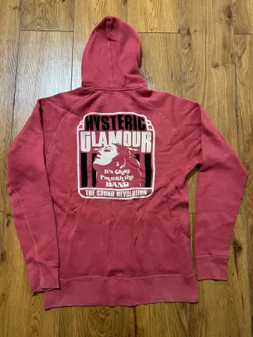 HYSTERIC GLAMOUR 그래픽 후드티 레드