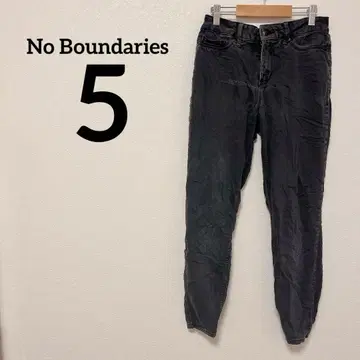 No Boundaries [5] 블랙 스키니 청바지 캐주얼 평상복