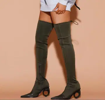 블랙링 힐 니하이 부츠