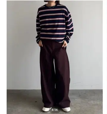 FASHIRU burgundy curve pants