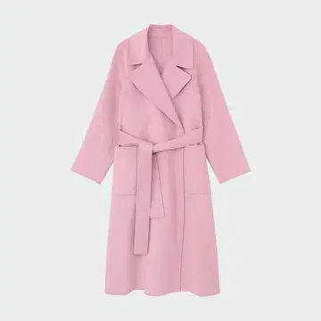 PLST 울 블렌드 리버 롱 코트