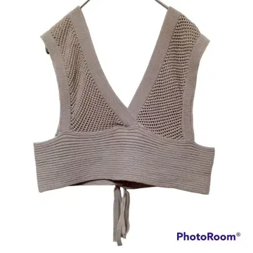 INGNI 잉그 [ M ] 니트 뷔스티에 메쉬 새상품급 여성용 USED