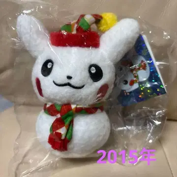 택 포함 포켓몬 센터 한정판 피카츄 눈사람 마스코트 봉제 인형