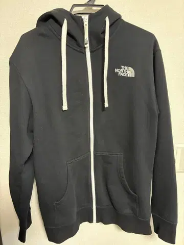 THE NORTH FACE 블랙 풀 집업 후드티 남성용 L 속기모