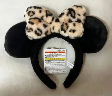 디즈니 미니 레오파드 무늬 머리띠 새상품