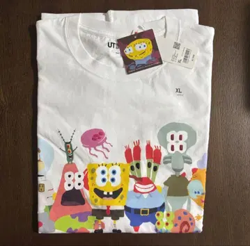 스펀지 밥 UT XL 사이즈 택 포함 T셔츠 474451 유니클로