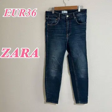 ZARA 자라 블루 스키니 데님 팬츠 캐주얼 롱 기장