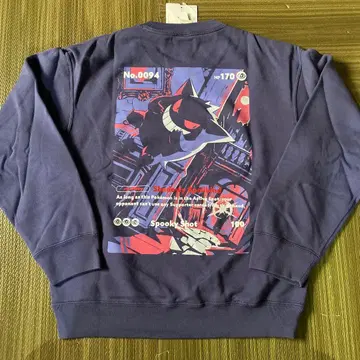 미사용 새상품 포켓몬  맨투맨 XS 76 퍼플