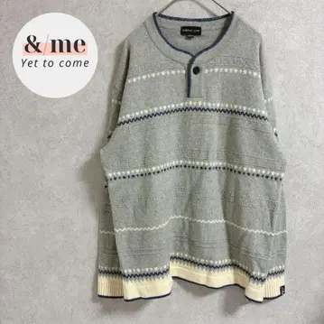 심플 라이프 일본제 긴팔 니트 스웨터 헨리넥 울 코튼