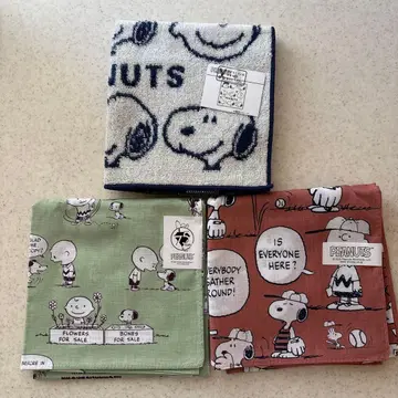 SNOOPY 스누피 손수건 세트 4