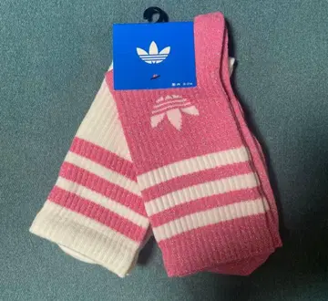 아디다스 오리지널 미드컷 크루삭스 25-27cm 핑크 2켤레