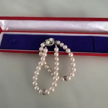 핑크 펄 2연 팔찌