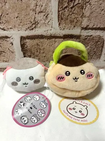 치이카와 (먼작귀)  토트 미니 미니 동전지갑 ~리본~ 밤만쥬 2종 세트