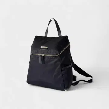 새상품급 에네스베 백팩 데이팩 블랙 나일론 x 가죽 백팩