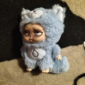 스카이블루 곰 인형옷 봉제 인형