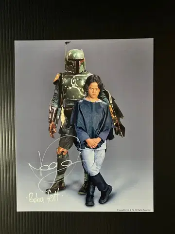 스타 워즈 EP2 보바 페트 역 다니엘 로건 친필 사인 포트레이트