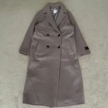 쿠미쿄쿠 MANTECO 오버 체스터 코트 롱 울 그레이