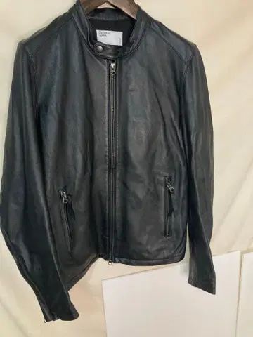 Ciaopanic 블랙 램 가죽 싱글 라이더 자켓