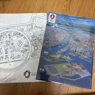 2장 EXPO2025 회장도 클리어 파일 더블 포켓 & 싱글 포켓