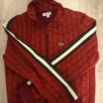 LACOSTE 레드 집업 자켓 US 5