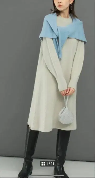 어반 리서치 ROSSO 니트 원피스 베이지