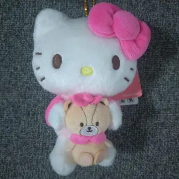새상품 산리오 헬로키티 봉제 인형 볼체인 베어 안기