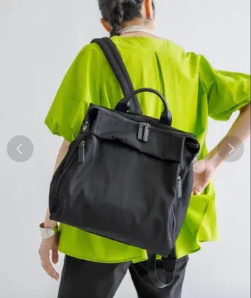 ear PAPILLONNER 발수 프론트 지퍼 백팩