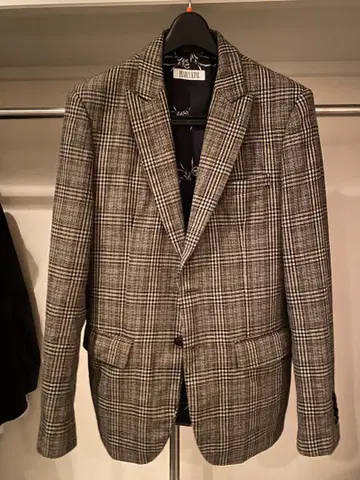 PEARLY KING 체크 무늬 테일러드 자켓