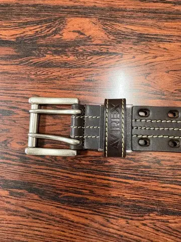 AVIREX 블랙 가죽 벨트 약 110cm 아비렉스