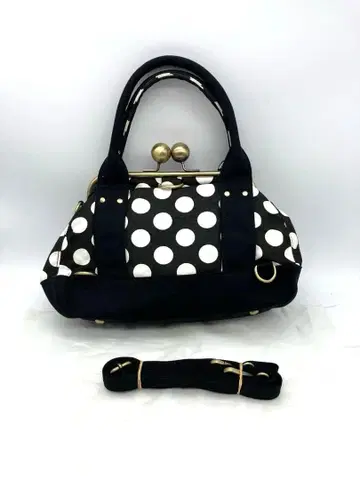 새상품 nanqueen shop 도트 가마구치 숄더 핸드백