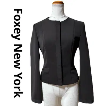새상품급 Foxey New York 폭시 뉴욕 노카라 자켓