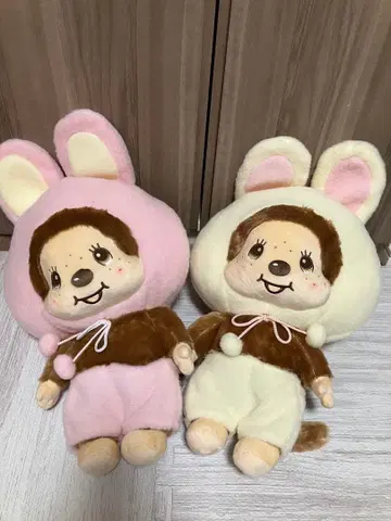 토끼 귀 달린 몽치치 2체 세트