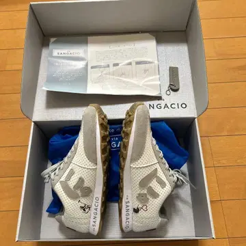 뉴이즈 SANGACIO 뱅크시 프린트 스니커즈 24.5cm