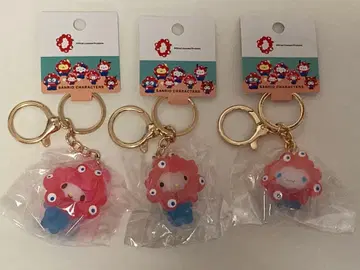 오사카 간사이 만박 산리오 먀쿠먀쿠 클리어 컬러 키링 3개 세트
