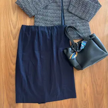 빅 사이즈 44 3L 택 포함 새상품 자유구 스커트 스트레치 허리밴딩