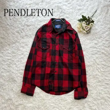 펜들턴 체크 무늬 셔츠 레드/블랙